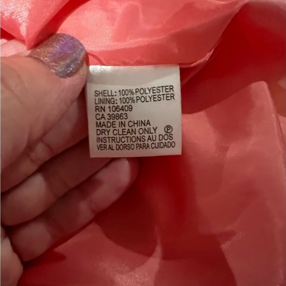 Tahari Pink Polka Dot Sleeveless Dress - Picture 11 of 11